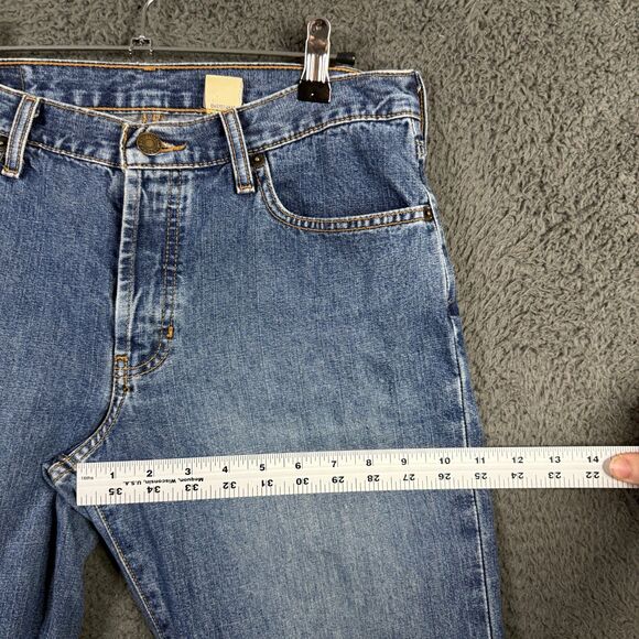 Vtg Abercrombie & Fitch Jeans Womens 29x34 Blue Flare Medium Wash Denim Y2K - Picture 10 of 13